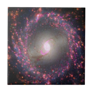 Spiral Galaxy Ngc 3351. Ceramic Tile