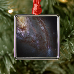 Spiral Galaxy Ngc 3627. Metal Ornament
