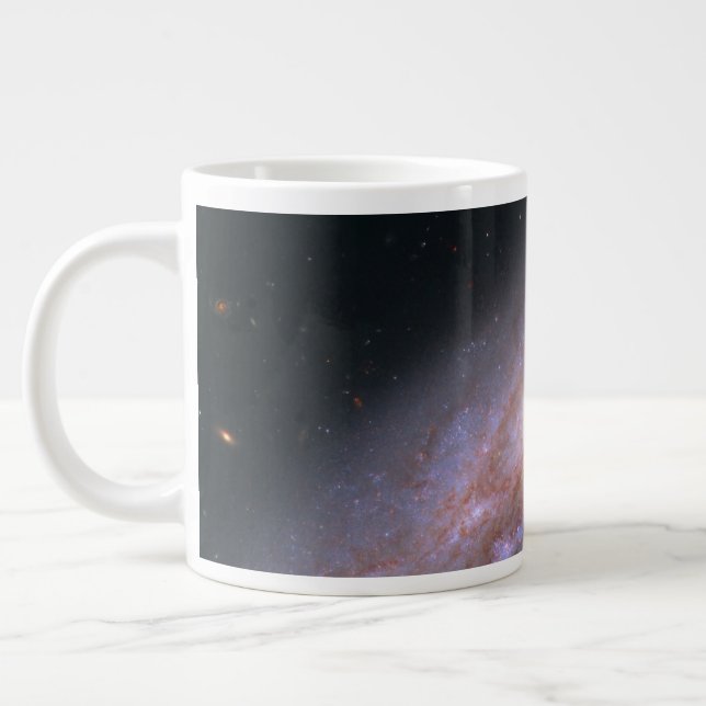 Spiral Galaxy Ngc 3972. Large Coffee Mug (Left)