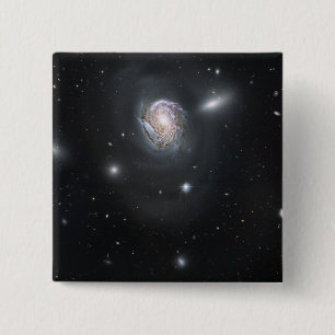Spiral galaxy NGC 4911 15 Cm Square Badge