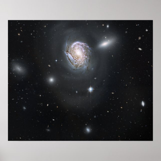Spiral galaxy NGC 4911 Poster (Front)