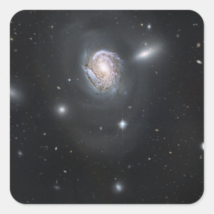Spiral galaxy NGC 4911 Square Sticker