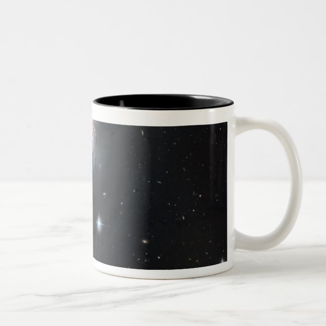 Spiral galaxy NGC 4911 Two-Tone Coffee Mug (Right)