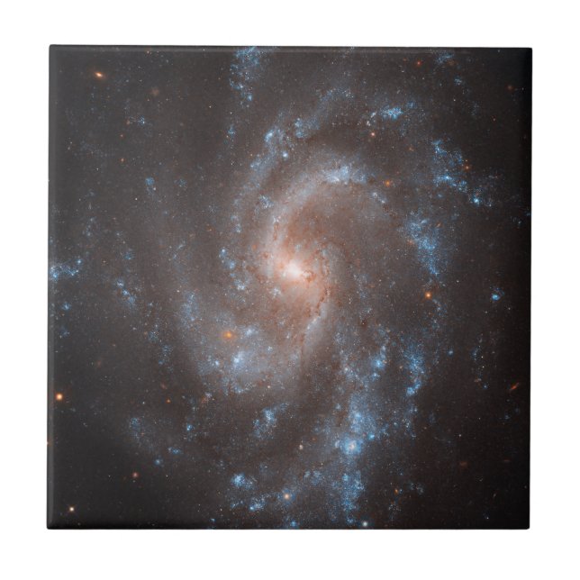 Spiral Galaxy Ngc 5584 Ceramic Tile (Front)