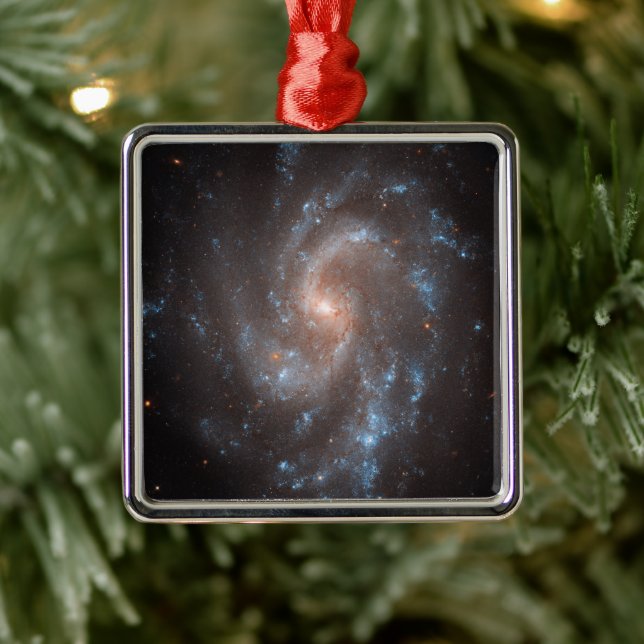 Spiral Galaxy Ngc 5584 Metal Ornament (Tree)