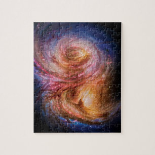 Spiral Galaxy SMM J2135-0102 Artist Impression Jigsaw Puzzle