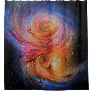 Spiral Galaxy SMM J2135-0102 Artist Impression Shower Curtain