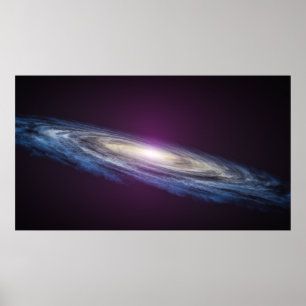 Spiral Galaxy Space Art Poster