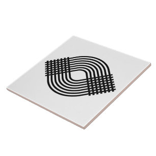 Spiral Geometric Design Ceramic Tile