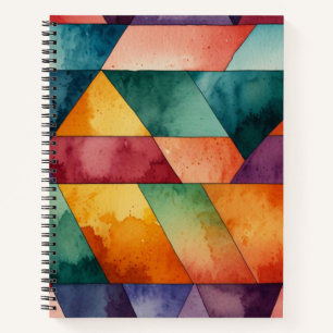 Spiral Geometric Pattern Notebook