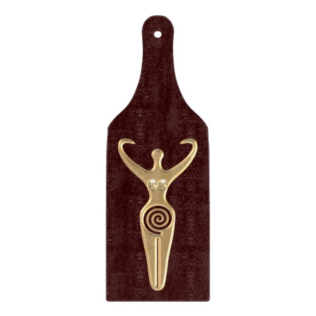 Spiral Goddess Cutting Board (Front)