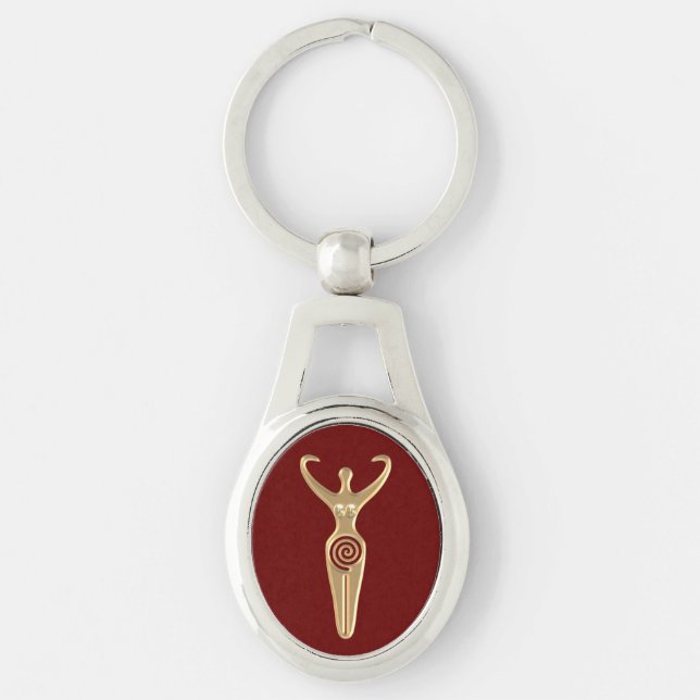 Spiral Goddess Key Ring (Front)