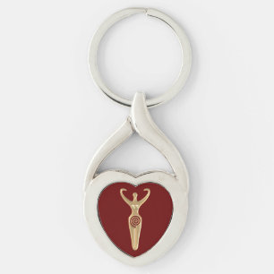 Spiral Goddess Key Ring