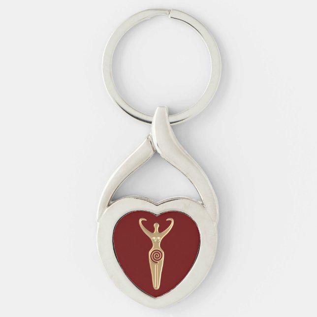 Spiral Goddess Key Ring (Front)