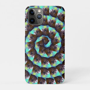 Spiral Guinea Pig Pattern, iPhone 11 Pro Case
