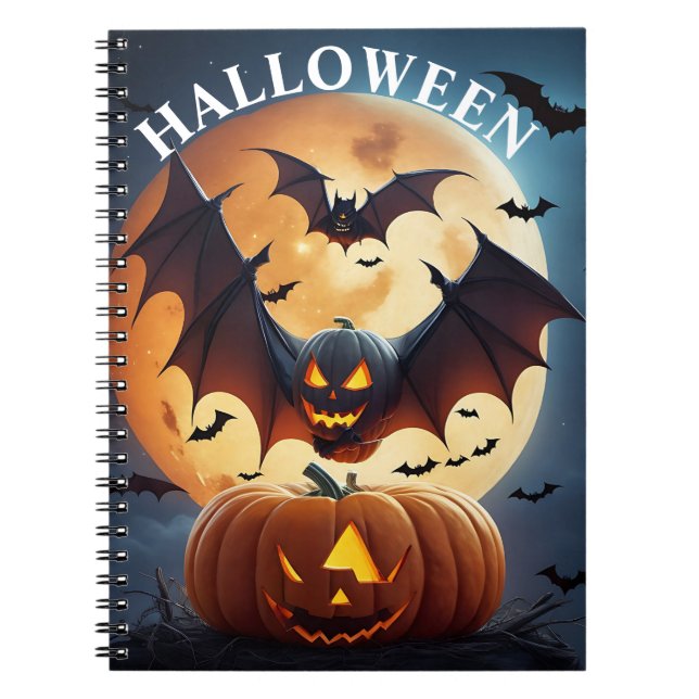 Spiral Halloween Note Pad Notebook (Front)