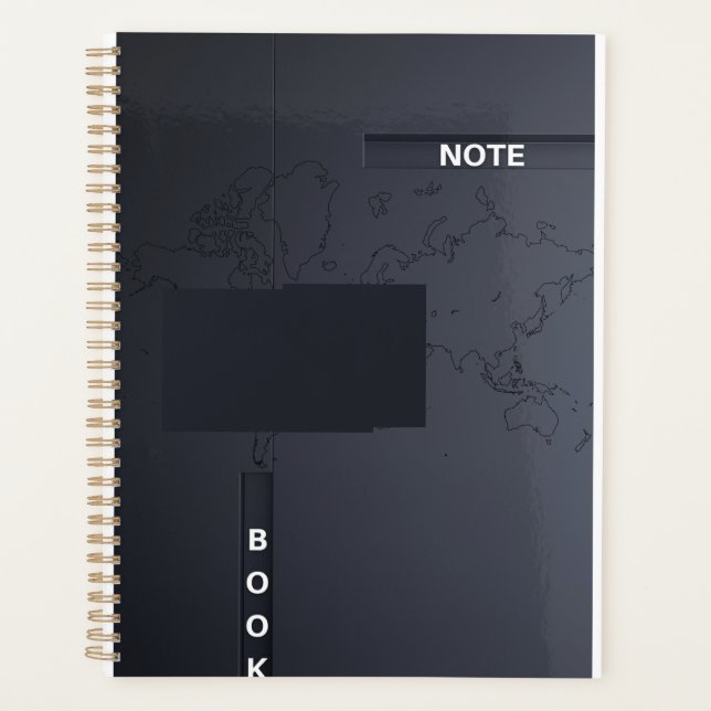 Spiral Hard Cover Notebook Planner (Front)