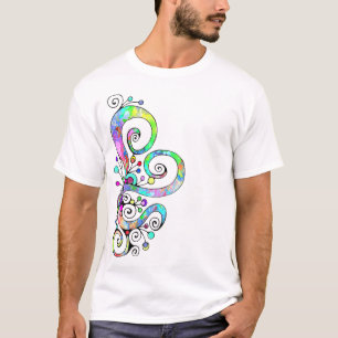 Spiral Heart Hand Painted Design 1 T-Shirt