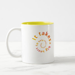 Spiral Heart Teacher Coffee Mug - Personalizable