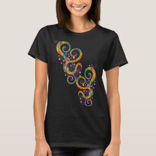 Spiral Hearts Hand Painted 2 Fan Fun T-Shirt