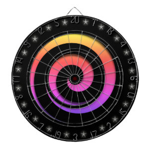 Spiral Hypnotic Colours Regulation Size Dart Board