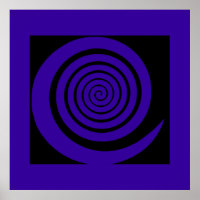 spiral hypnotic print décor
