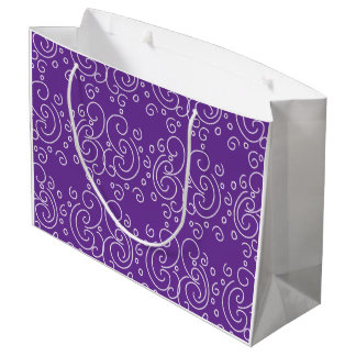 Spiral illustration large gift bag