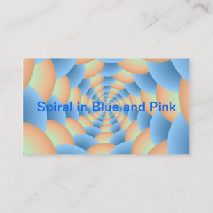 Spiral in Blue and Pink Card