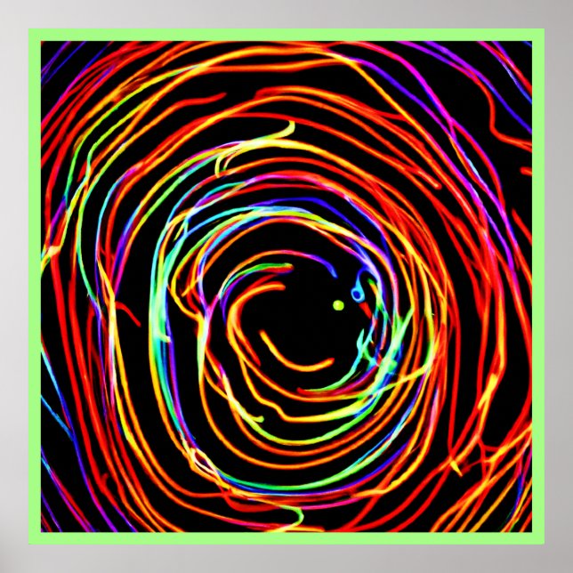 Spiral Lights Glow Poster (Front)