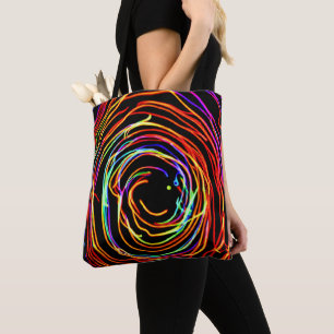 Spiral Lights Glow Tote Bag