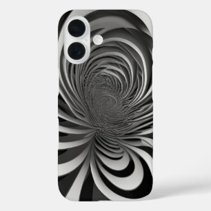 Spiral Line Art iPhone 16 Case