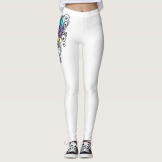 Spiral Metal Heart Leggings