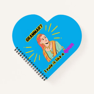 Spiral Notebbok: Grammar Queen Notebook