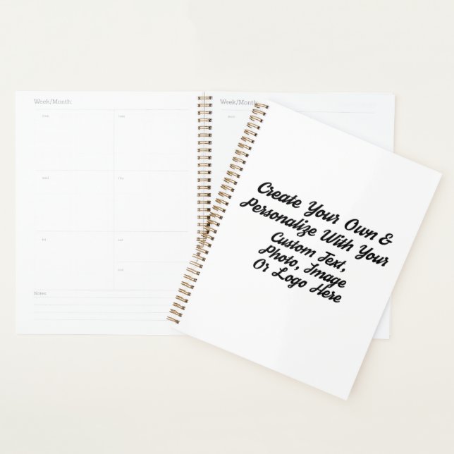 Spiral Notebook, 8.5X 11 Plastic Hardcover Planner (Display)