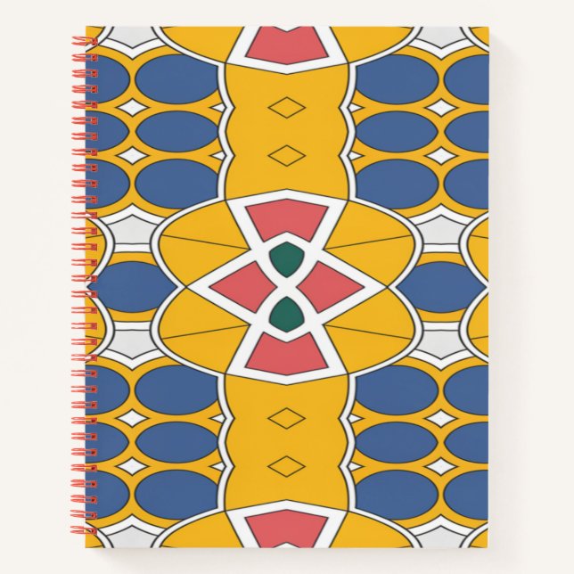 Spiral Notebook, A multiple colour classic design  Notebook (Front)