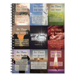 Spiral Notebook "Be Thou" Multi 6.5"x8.75"