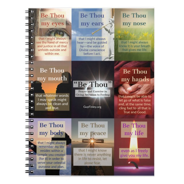 Spiral Notebook "Be Thou" Multi 6.5"x8.75" (Front)