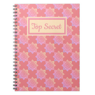 Spiral Notebook Boho Pastel Medallions
