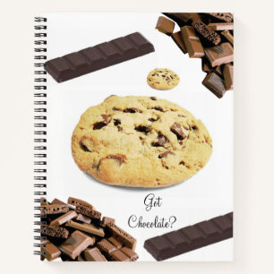 Spiral Notebook Chocolate Chip Cookie