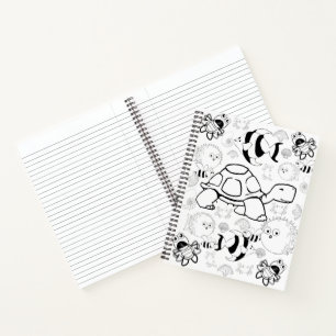 Spiral Notebook Colouring Turtles