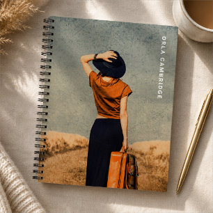 Spiral Notebook Custom Photo Travel Journal Gift