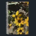 Spiral Notebook Desert Yellow Flowers<br><div class="desc">I discovered a way to use photography as if it is a work of art.</div>