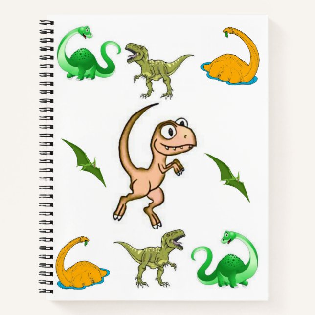 Spiral Notebook Dinosaur (Front)