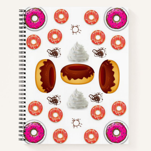Spiral Notebook Doughnut (Front)