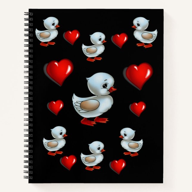 Spiral Notebook Duck (Front)