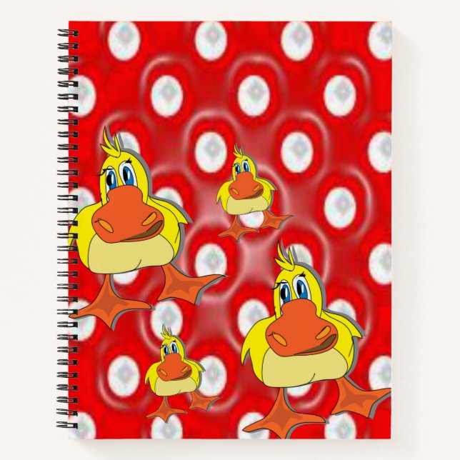 Spiral Notebook Duck (Front)
