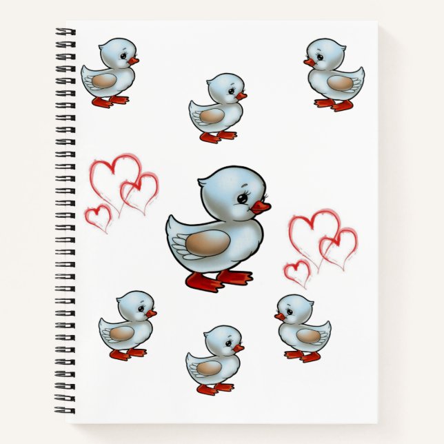 Spiral Notebook Duck (Front)