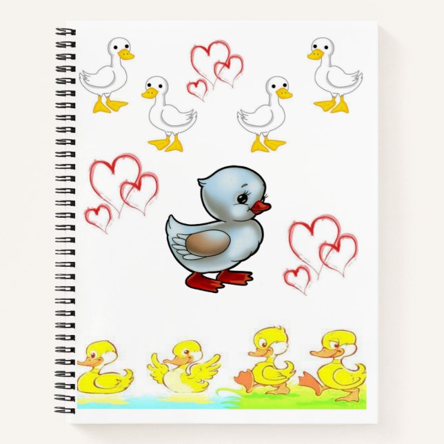 Spiral Notebook Duck (Front)