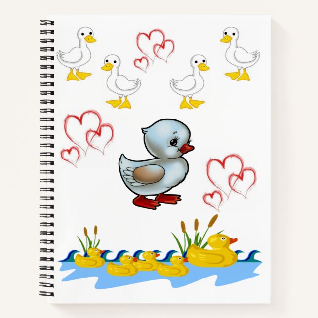 Spiral Notebook Duck (Front)