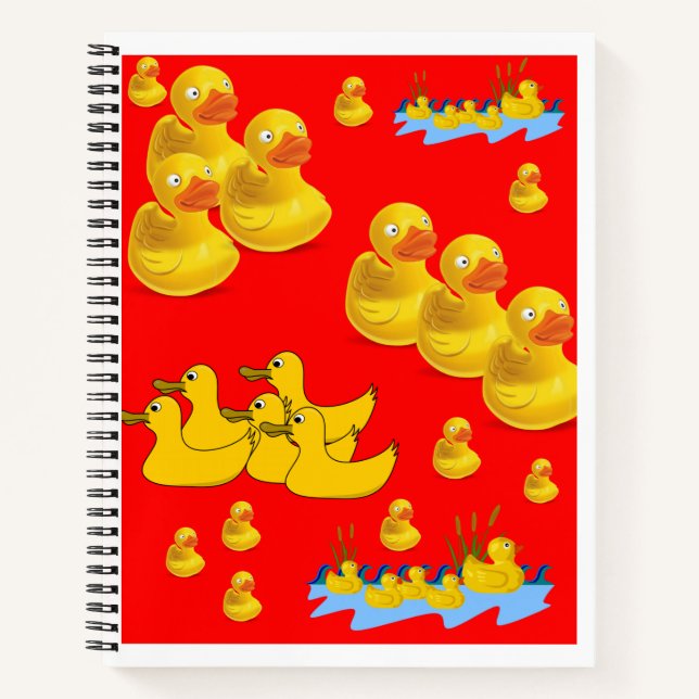 Spiral Notebook Duck (Front)
